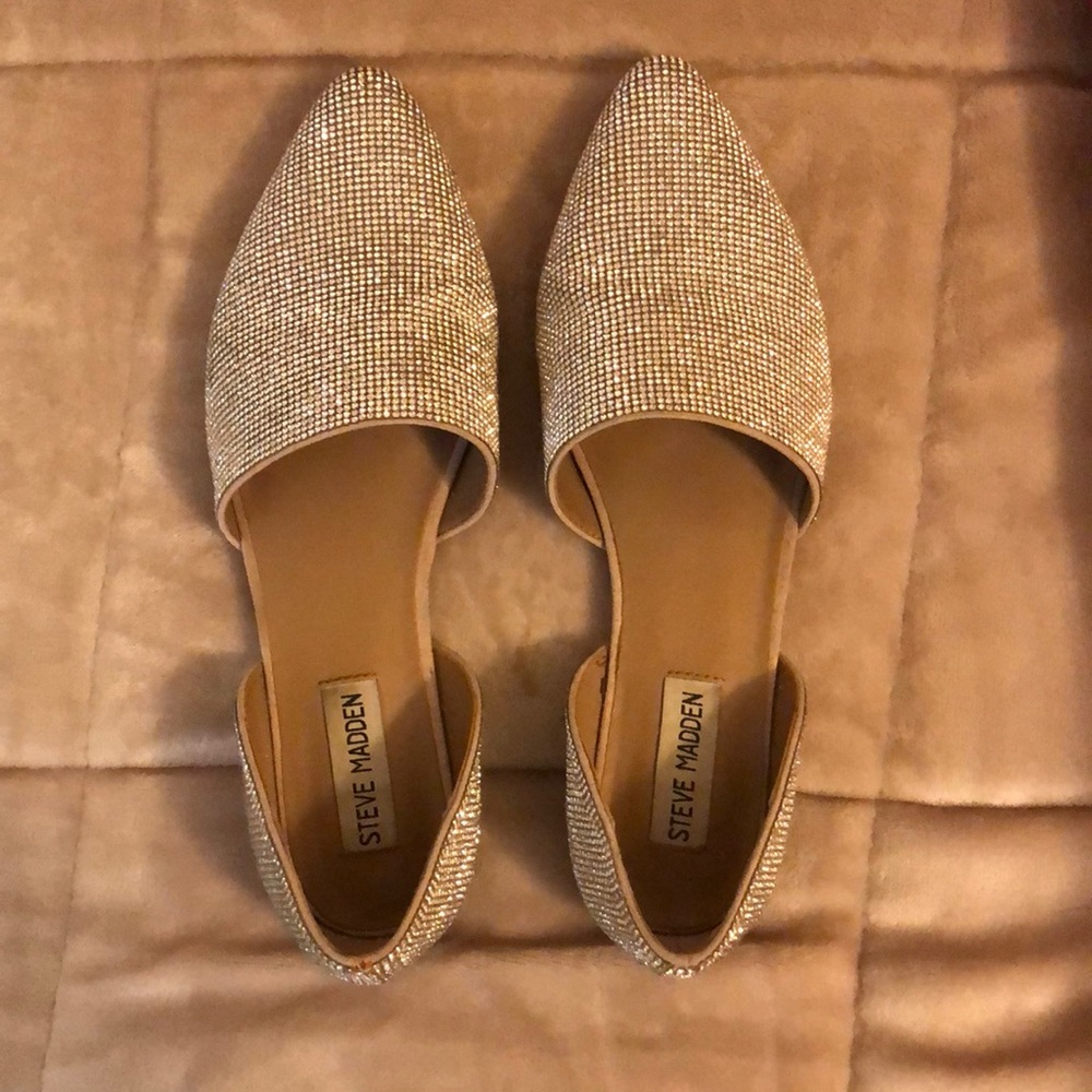 Steve Madden Rhinestone flats.